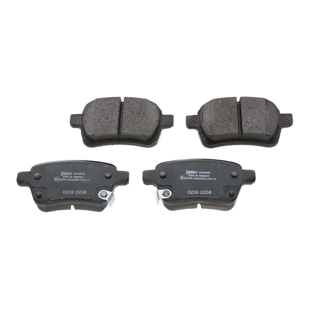 Комплект тормозных колодок, дисковый тормоз - 302599 VALEO